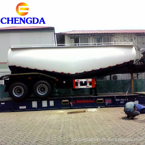 Chengda 2 Axles 13 Ton 500mm Manole Cover 1 Tool Box Box Sement Semi Trailer للبيع